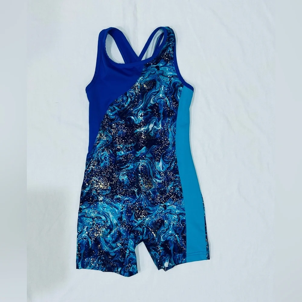 Danskin Now Kids Bodysuit Set - Pink, Black, and Blue